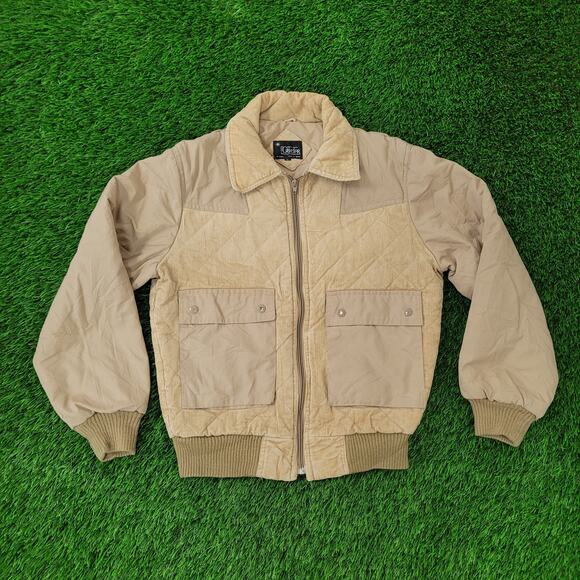 Vintage 80s Western Cowboy Corduroy Jacket M/L 22x26 Cropped